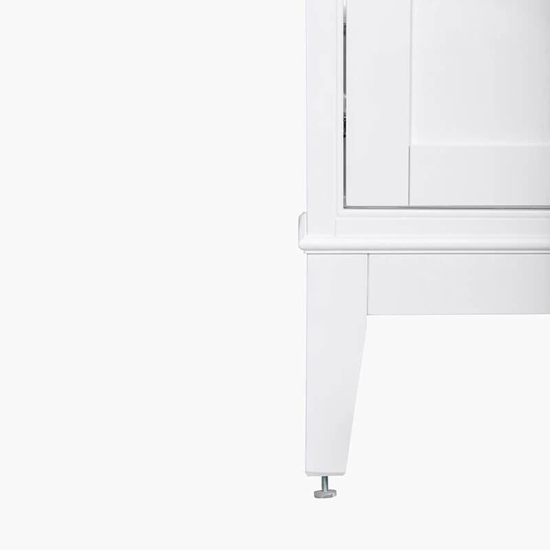 Avanity Madison 72 inch Double Vanity White Cabinet only Base