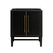 Avanity Mason 30 Single Sink Bathroom Vanity Black with Gold Trim Cabinet Only