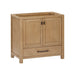 Avanity Modero 36 Inch Single Vanity Brushed Oak Cabinet Only Corner View
