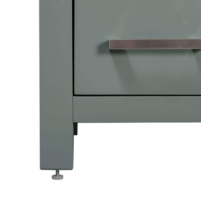 Avanity Modero 36 Inch Single Vanity Smoke Green Cabinet Only Base