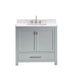 Avanity Modero 36 Single Vanity Chilled Gray in Cala White Engineered Stone