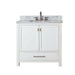 Avanity Modero 36 Single Vanity White in Carrara White Marble