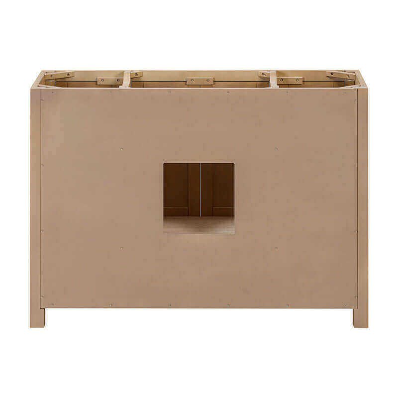 Avanity Modero 48 Inch Single Vanity Brushed Oak Cabinet Only Back View