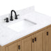 Avanity Modero 48 Inch Single Vanity Brushed Oak in Cala White Engineered Stone