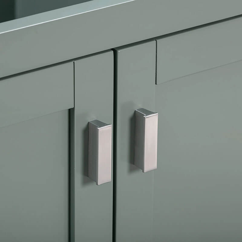 Avanity Modero 48 Single Vanity Smoke Green Cabinet Only Hardware Vertical