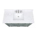 Avanity Modero 48 Single Vanity Smoke Green in Carrara White Marble