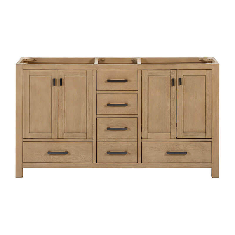Avanity Modero 60 Double Vanity Brushed Oak Cabinet Only