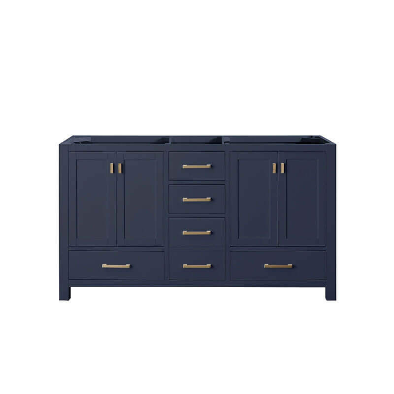 Avanity Modero 60 Double Vanity Navy Blue Cabinet only