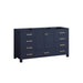 Avanity Modero 60 inch Single Vanity Navy Blue Corner View