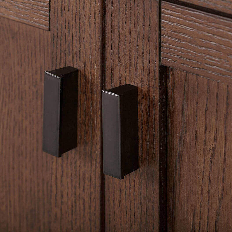 Avanity Modero 60 Single Vanity Mocha Oak Cabinet Only Hardware Vertical