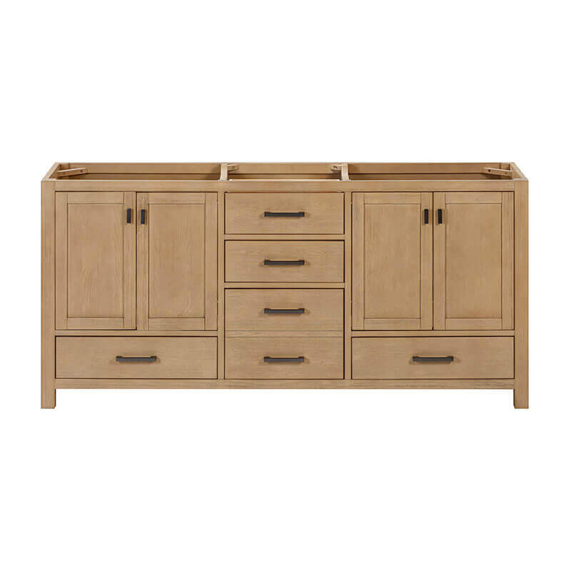 Avanity Modero 72 Double Vanity Brushed Oak Cabinet Only