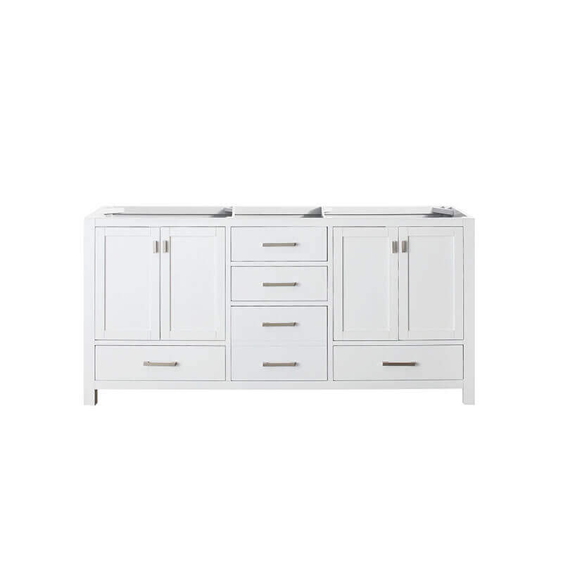 Avanity Modero 72 Double Vanity White Cabinet Only