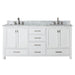 Avanity Modero 72 Double Vanity White in Carrara White Marble