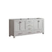 Avanity Modero 72 inch Double Vanity Chilled Gray Cabinet Only Corner View
