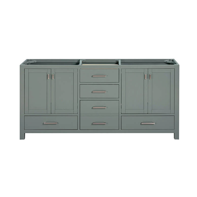 Avanity Modero 72 inch Double Vanity Smoke Green Cabinet Only