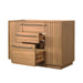 Avanity Parker 48 inch Single Sink Teak Bathroom Vanity Natural Teak Cabinet Only Drawers