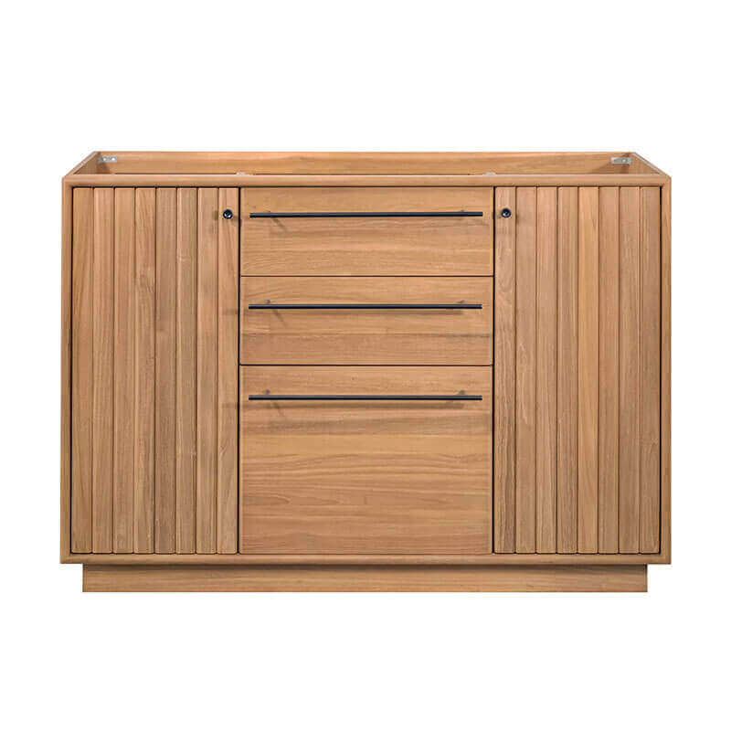 Avanity Parker 48 inch Single Sink Teak Bathroom Vanity Natural Teak Cabinet Only