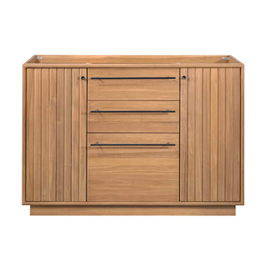 Avanity Parker 48 inch Single Sink Teak Bathroom Vanity Natural Teak Cabinet Only