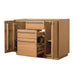Avanity Parker 48 Single Sink Teak Bathroom Vanity Natural Teak Cabinet Only Open Drawer