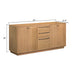 Avanity Parker 72 inch Double Sink Teak Bathroom Vanity Natural Teak Cabinet Only Dimension