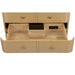 Avanity Serena 36 Single Vanity Freestanding White Oak Cabinet Only Open Drawer Top View