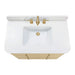 Avanity Serena 36 Single Vanity Freestanding White Oak in White Engineered Stone