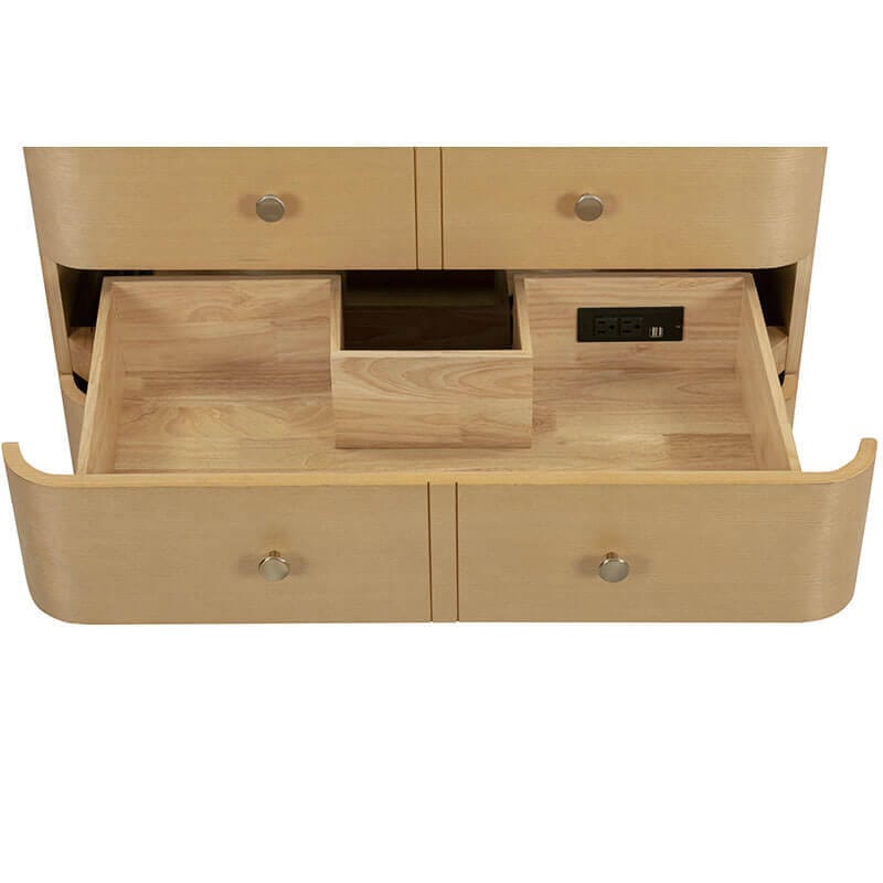 Avanity Serena 48 Inch Single Vanity White Oak  Cabinet Only Open Drawer
