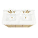 Avanity Serena 48 Inch Single Vanity White Oak Freestanding in Calacatta Quartz
