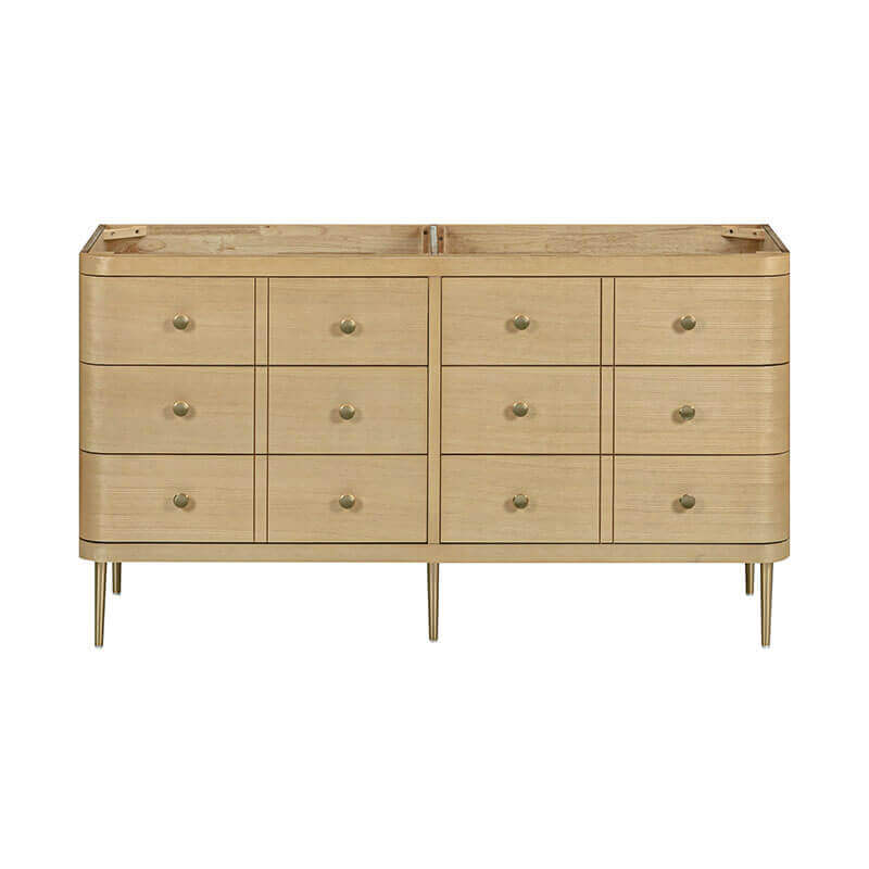 Avanity Serena 60 Double Vanity Freestanding White Oak Cabinet Only