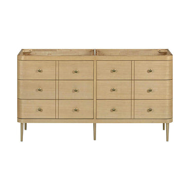 Avanity Serena 60 Double Vanity Freestanding White Oak Cabinet Only