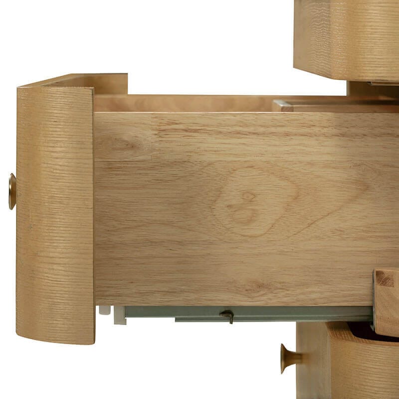 Avanity Serena 60 Inch Double Vanity Freestanding White Oak Cabinet Only Side View