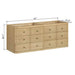 Avanity Serena 60 Inch Double Vanity Wall-mounted White Oak Cabinet Only Dimension