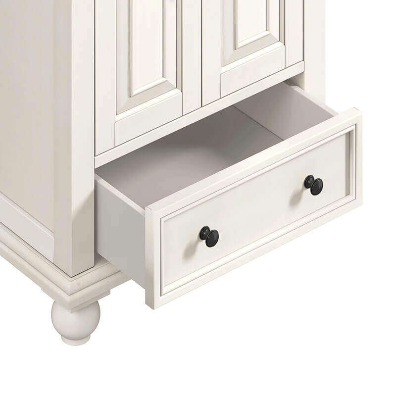 Avanity Thompson 24 Inch Single Vanity French White Cabinet Only Drawer