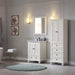 Avanity Thompson 24 Single Vanity French White Cabinet Only Corner View