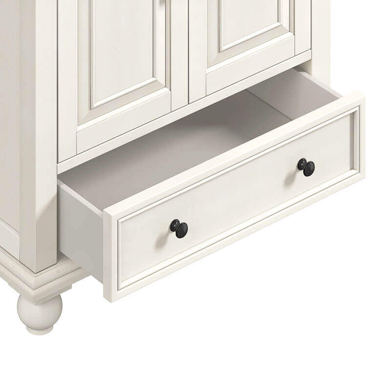 Avanity Thompson 30 Inch Single Vanity French White Cabinet Only Drawer
