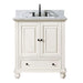 Avanity Thompson 30 Single Vanity French White inCarrara White Marble