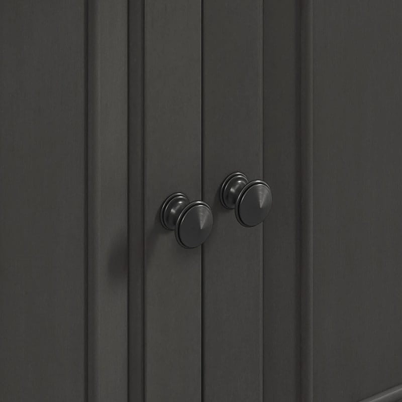 Avanity Thompson 36  Inch Single Vanity Charcoal Glaze Cabinet Only Close Up