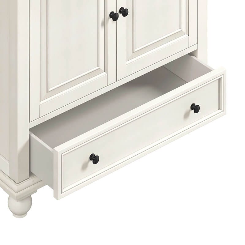Avanity Thompson 36  Inch Single Vanity French White Cabinet Only Drawer