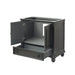 Avanity Thompson 36  Single Vanity Charcoal Glaze Cabinet Only Open