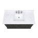Avanity Thompson 48 Inch Single Vanity Charcoal Glaze in Cala White Engineered Stone
