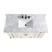 Avanity Thompson 48 Inch Single Vanity French White in Carrara White Marble