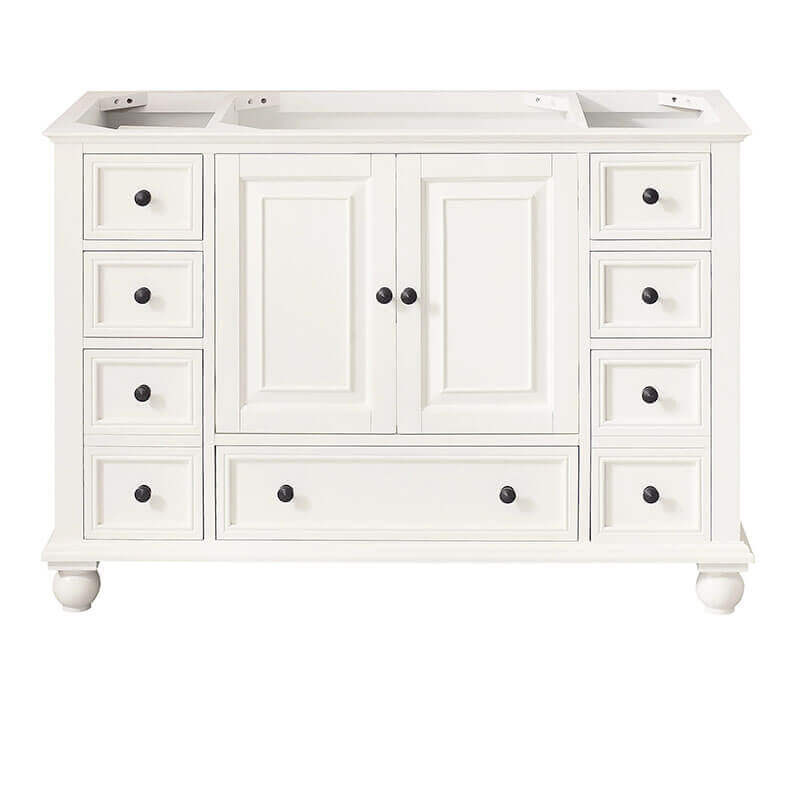 Avanity Thompson 48 Single Vanity French White Cabinet Only