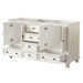 Avanity Thompson 60 Inch Double Vanity French White Cabinet Only Corner View