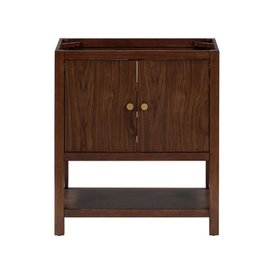 Avanity Zoe 30 inch Single Sink Bathroom Vanity Walnut Cabinet Only