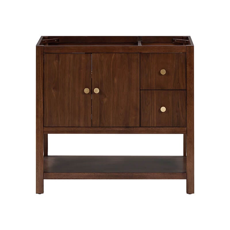 Avanity Zoe 36 Single Sink Bathroom Vanity Walnut Cabinet Only