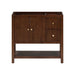 Avanity Zoe 36 Single Sink Bathroom Vanity Walnut Cabinet Only