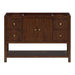 Avanity Zoe 48 inch Single Sink Bathroom Vanity Walnut Cabinet Only