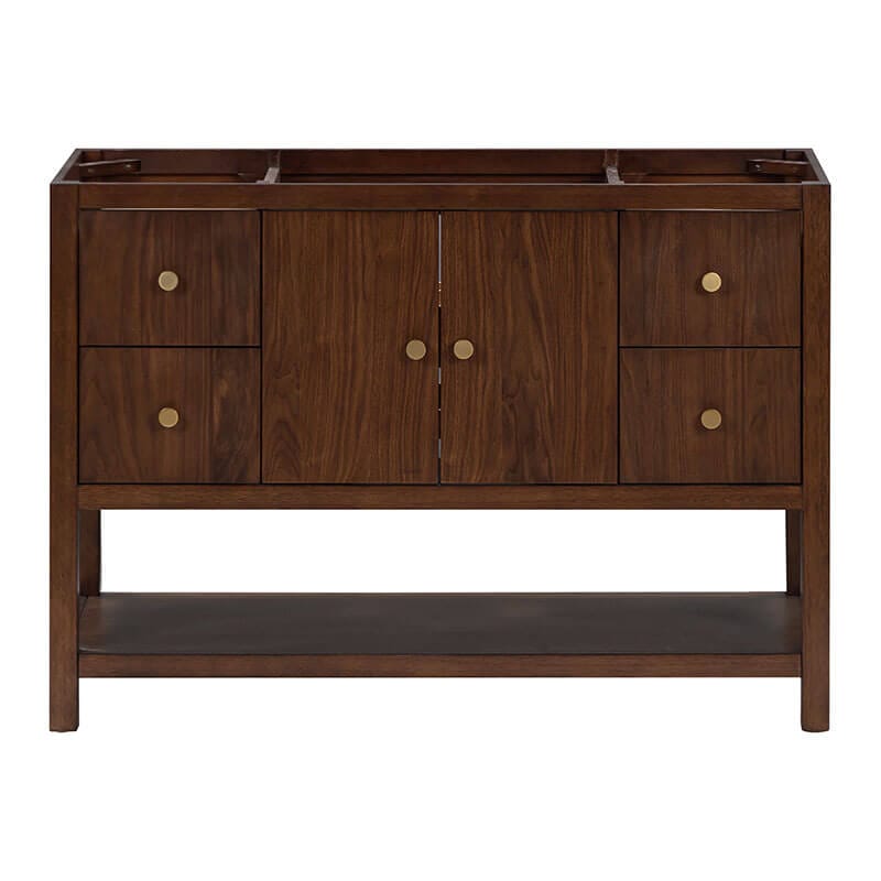 Avanity Zoe 48 inch Single Sink Bathroom Vanity Walnut Cabinet Only