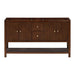 Avanity Zoe 60 inch Double Sink Bathroom Vanity Walnut Cabinet Only