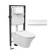 axent one plus wall hung toilet full view with remote